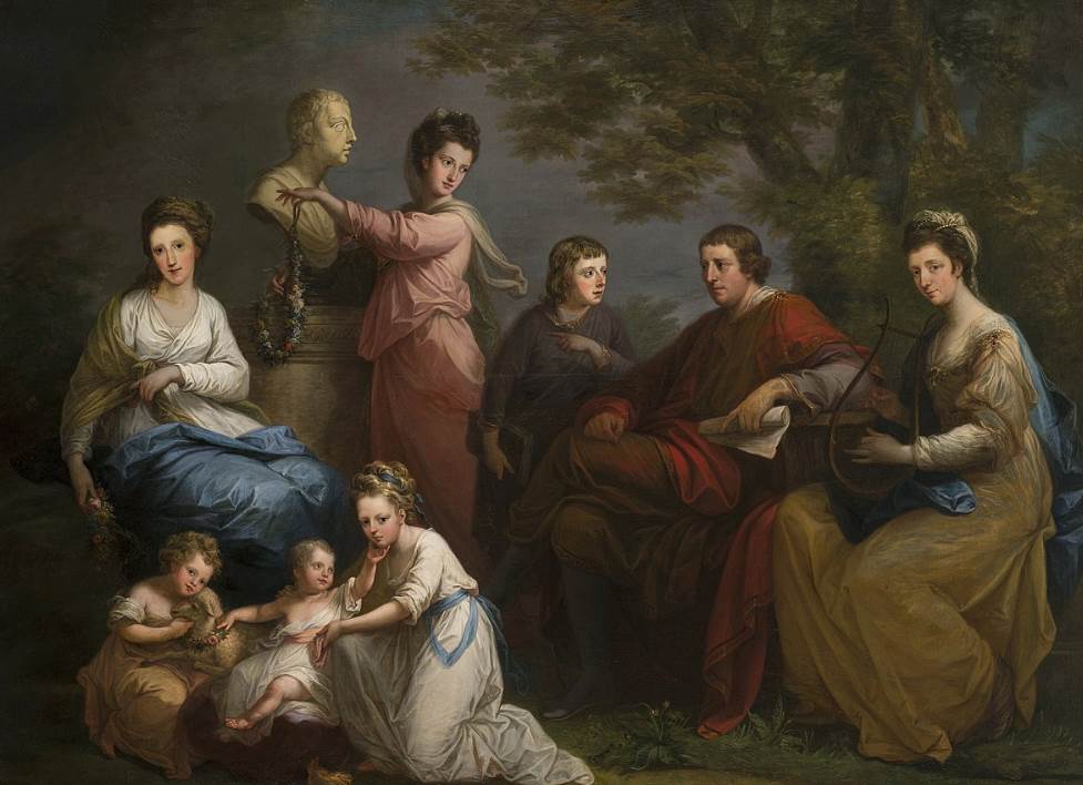 The Family of the Earl of Gower Angelica Kauffman paintings
