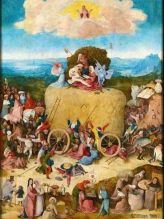 The Haywain triptych Bosch