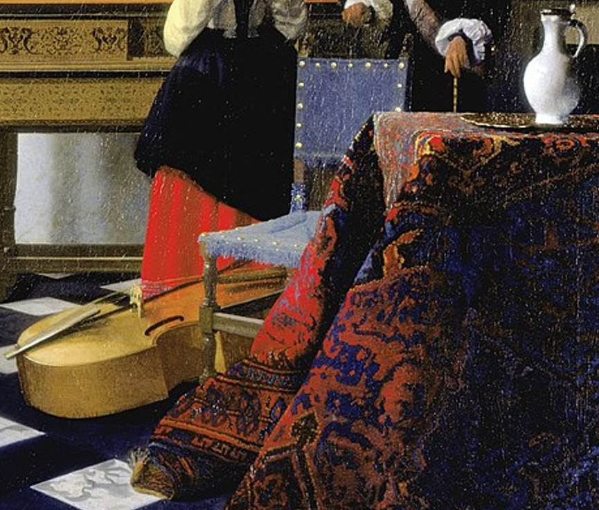 The Music Lesson by Vermeer objects