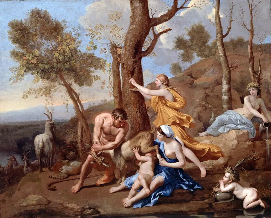 The Nurture of Jupiter by Nicolas Poussin