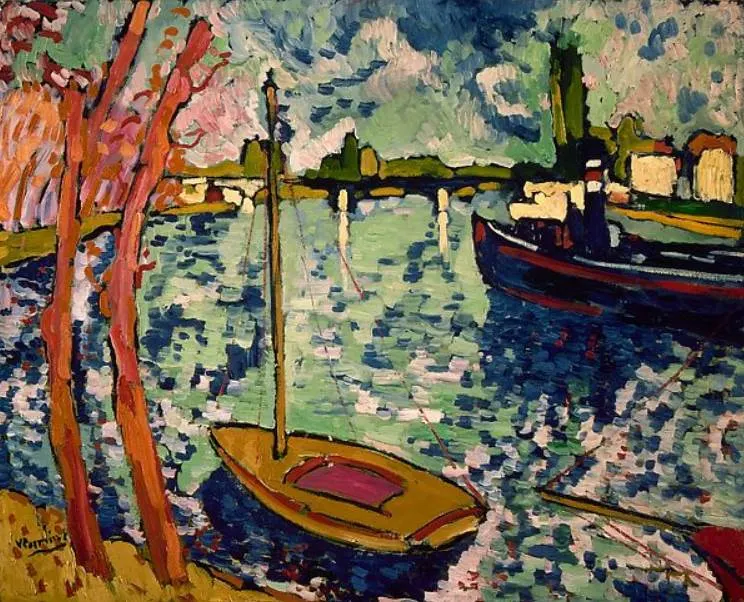 The River Seine at Chatou by Maurice De Vlaminck