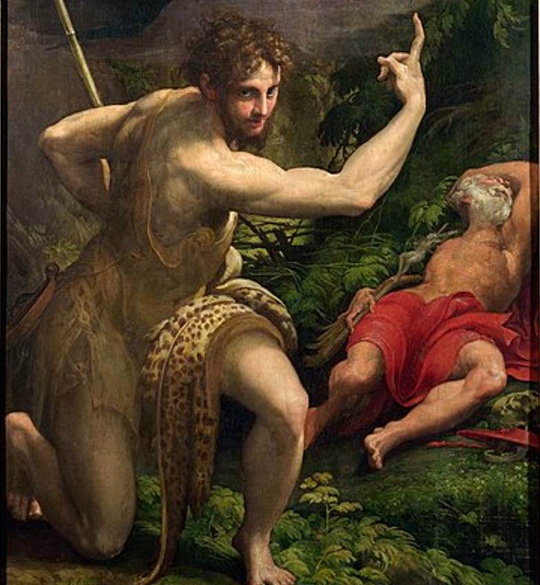 The Vision of Saint Jerome Parmigianino Detail