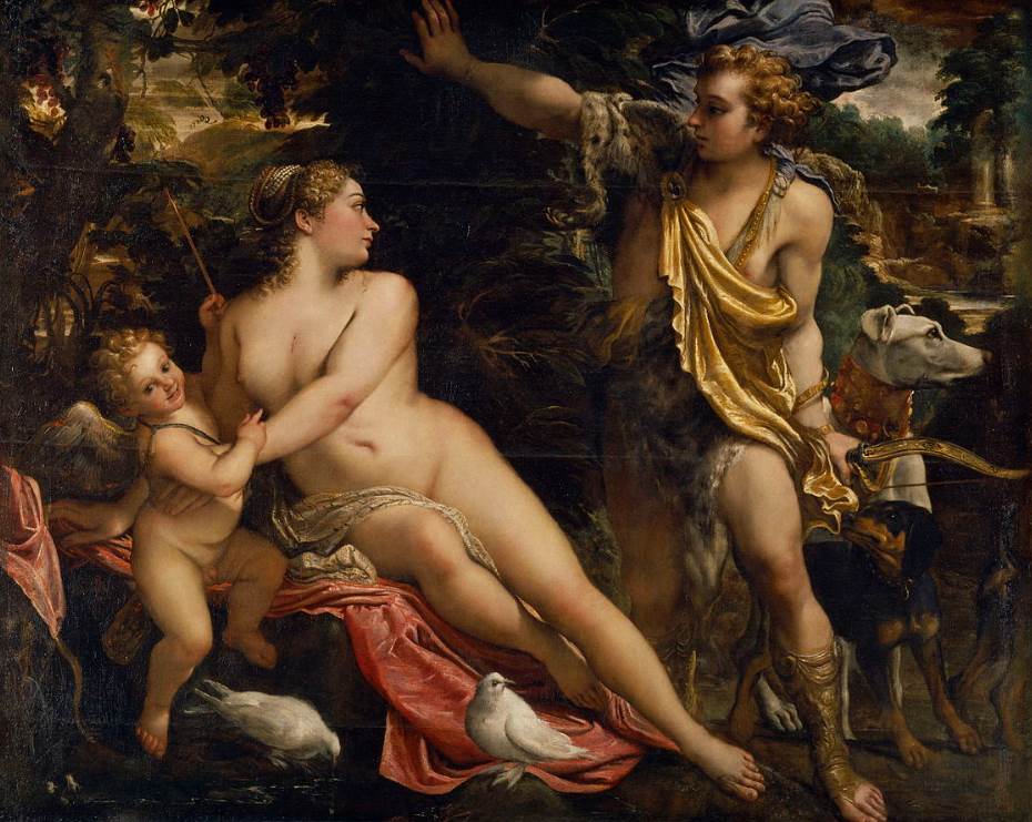 Venus, Adonis and Cupid Carracci