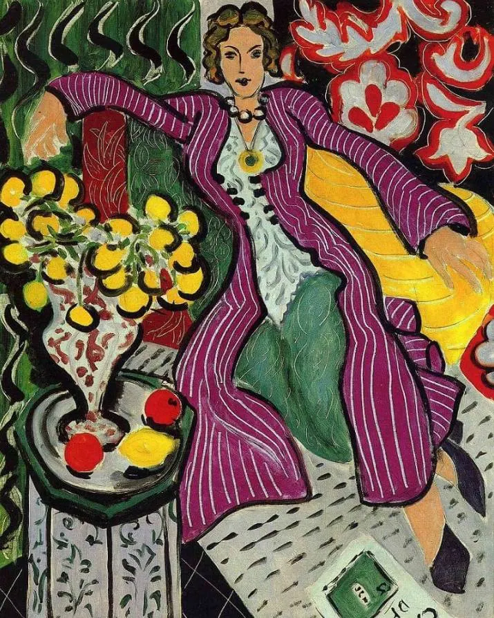 Woman in a Purple Coat by Henri Matisse