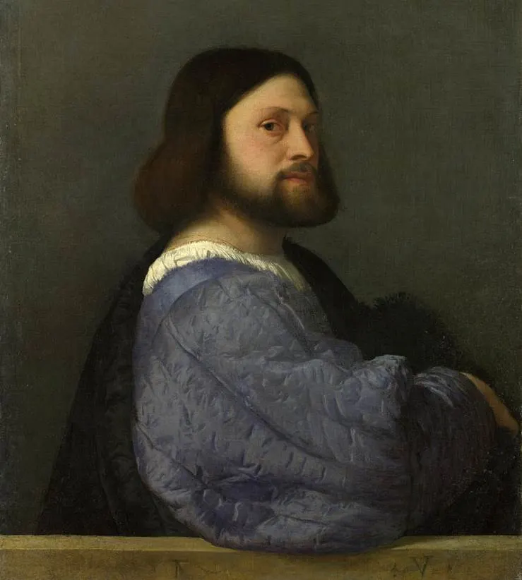 A man with a Quilted Sleeve by Titian