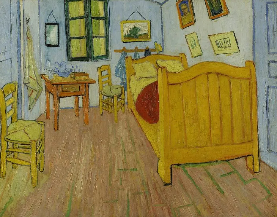 Bedroom in Arles by Vincent van Gogh verison 1