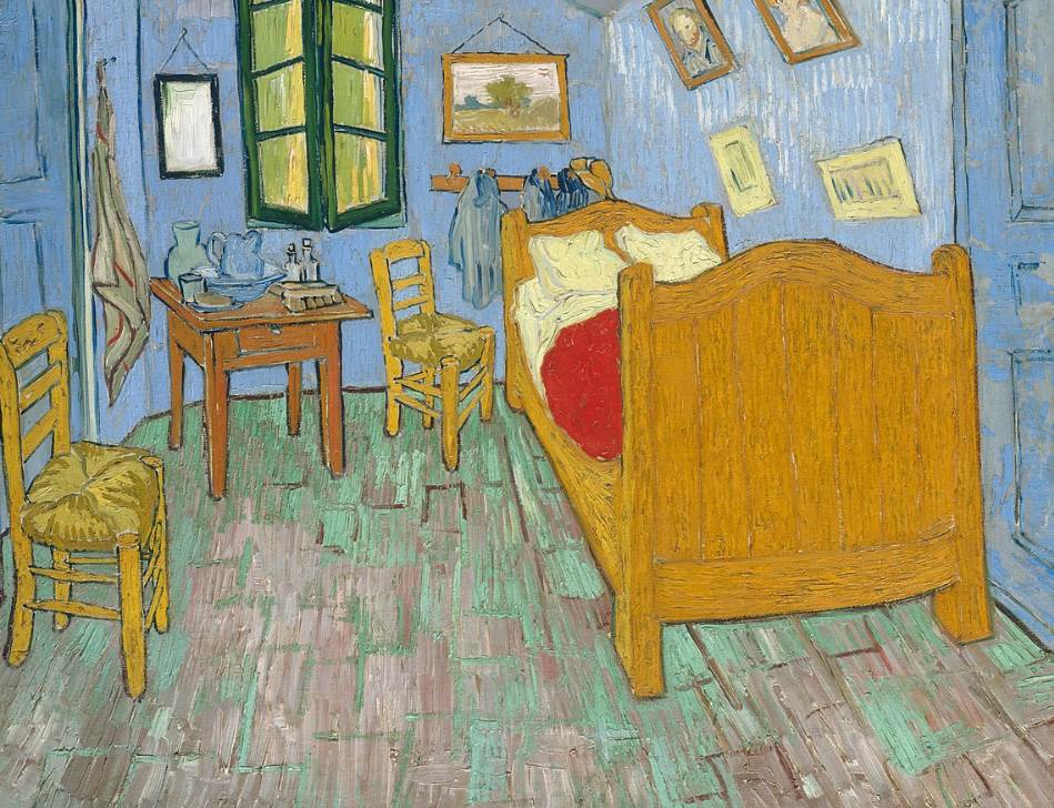 Bedroom in Arles by Vincent van Gogh verison 2