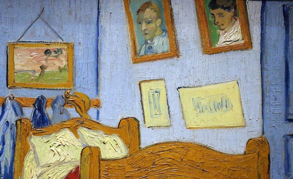 Bedroom in Arles van Gogh self portrait
