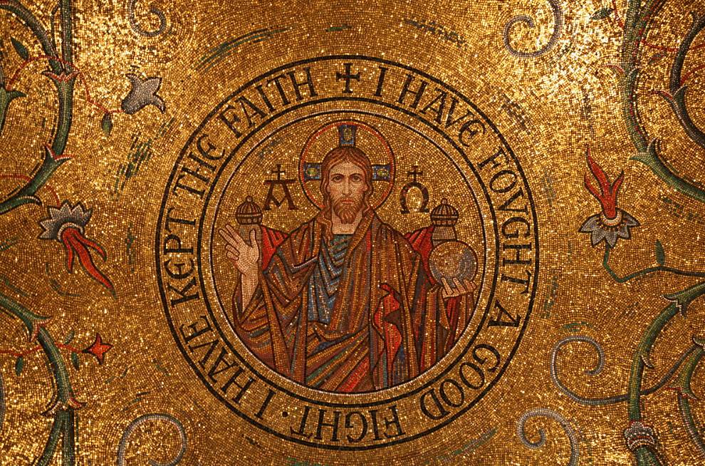 Cathedral Basilica of Saint Louis mosaic detail