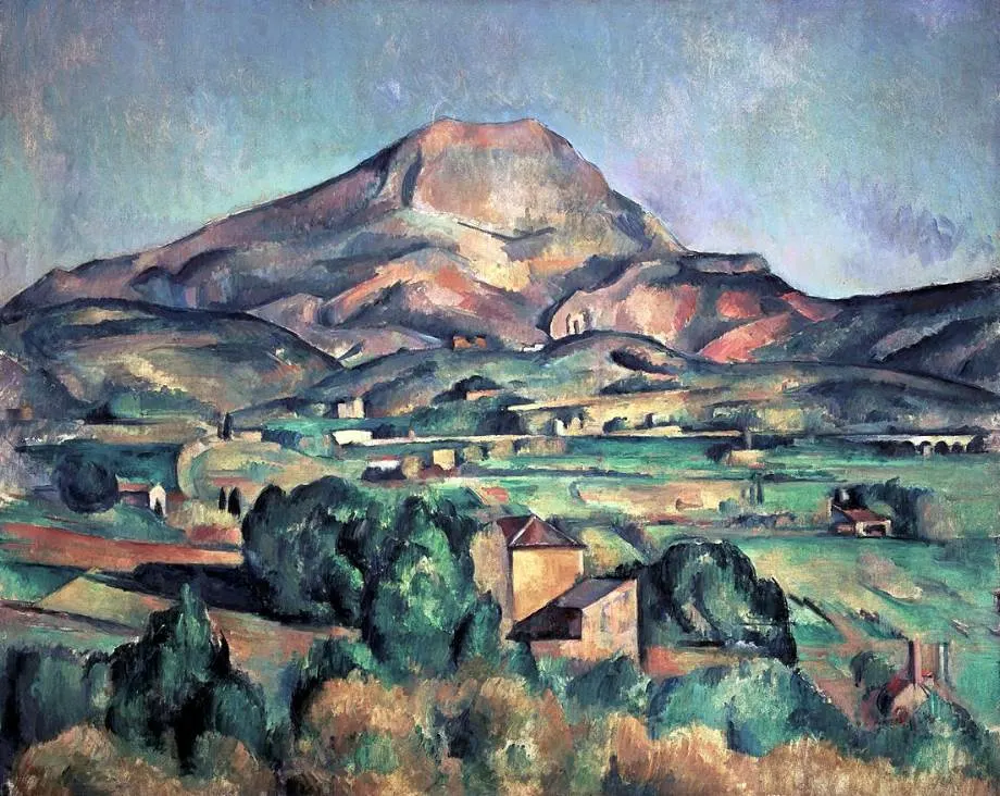 Mont Sainte-Victoire seen from Bellevue by Paul Cézanne