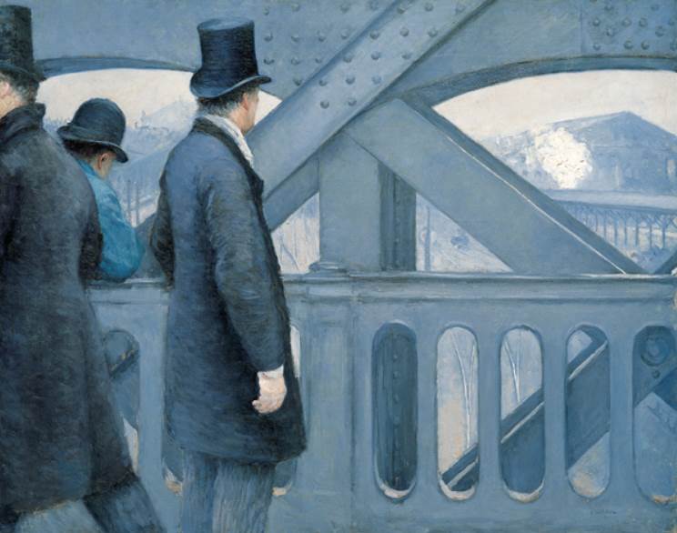 On the Pont de l'Europe by Gustave Caillebotte