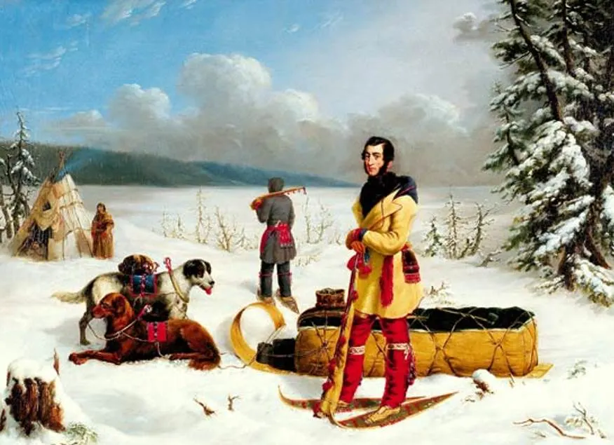 Art Gallery of Ontario paintings Scene in the Northwest Portrait of John Henry Lefroy by Paul Kane