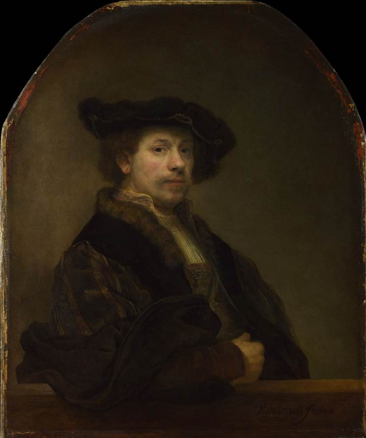 Self-portrait at the age of 34 by Rembrandt
