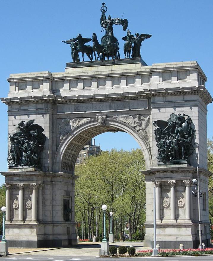 Soldiers and Sailors Arch location