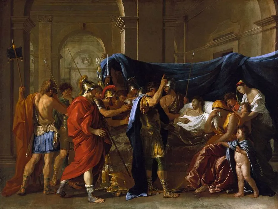 The Death of Germanicus by Nicolas Poussin