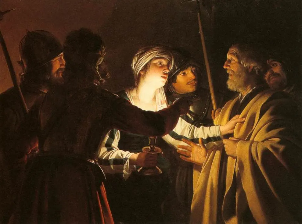 The Denial of St Peter by Gerard van Honthorst