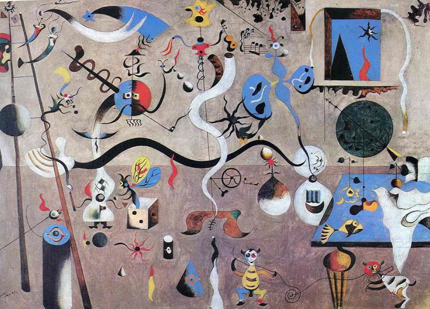 The Harlequin's Carnival by Joan Miró