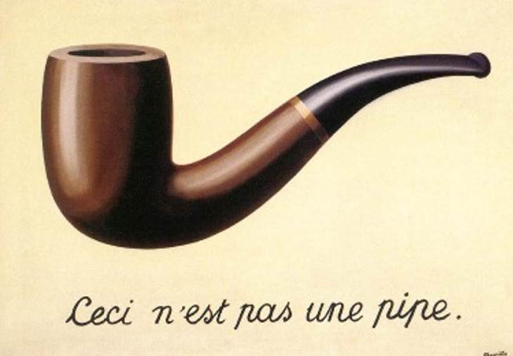 Famous Surrealist paintings The Treachery of Images by René Magritte