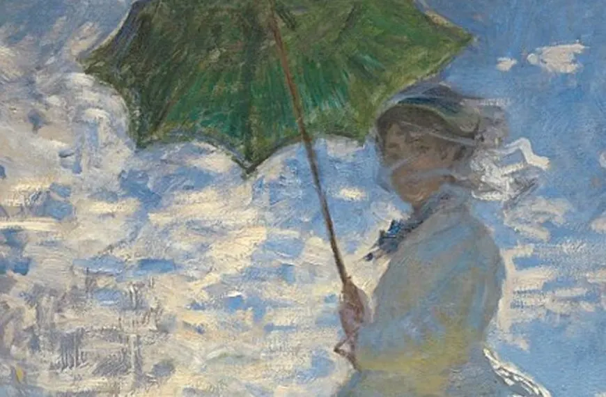 Woman with a parasol analysis