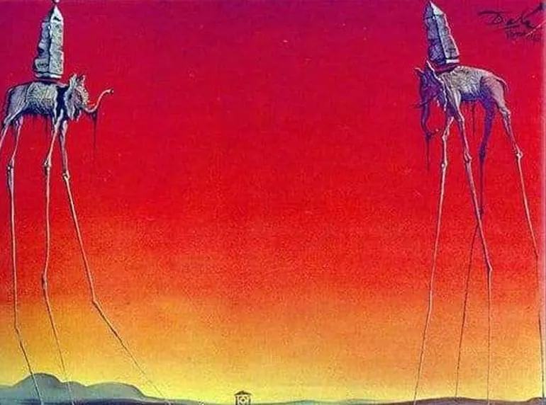 the Elepehants by Salvador Dali