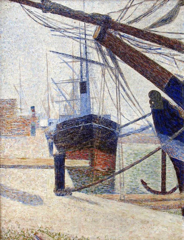 A corner of the Harbour of Honfleur by Georges Seurat