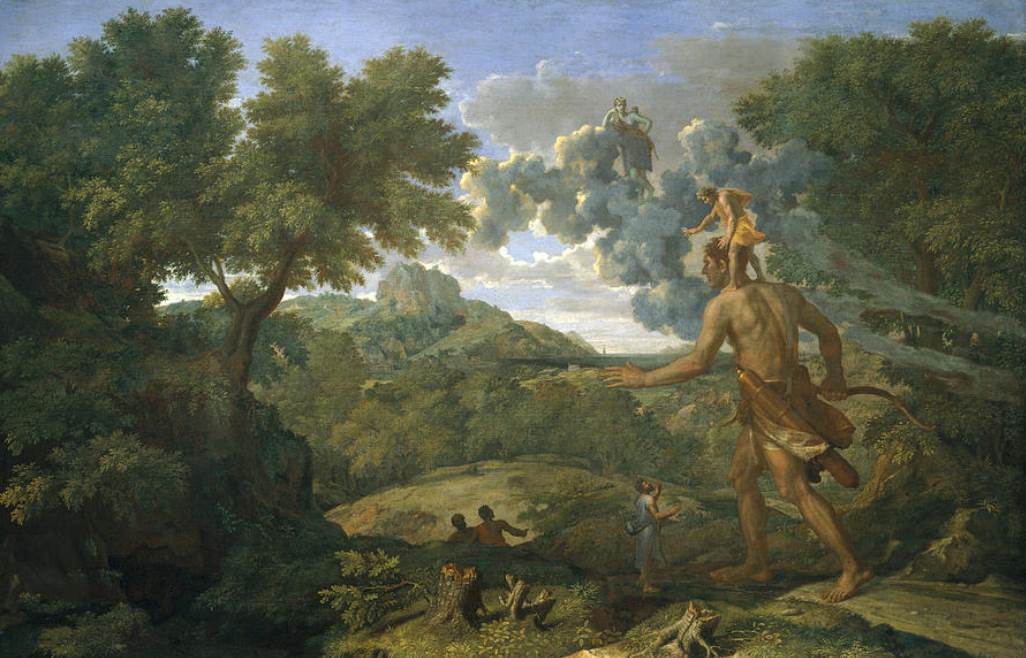 Blind Orion Searching for the Rising Sun by Nicolas Poussin