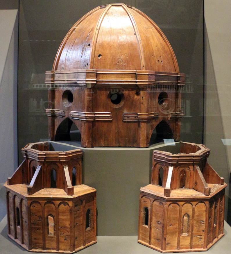 Florence cathdral dome wooden model