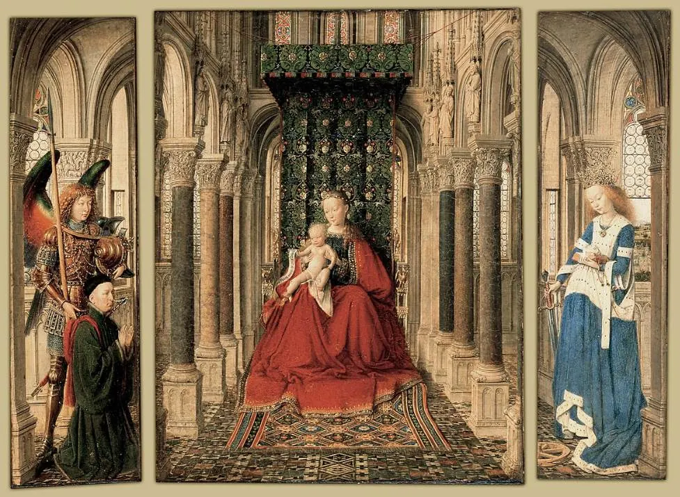 Gemäldegalerie Alte Meister paintings Dresden Triptych Jan van Eyck