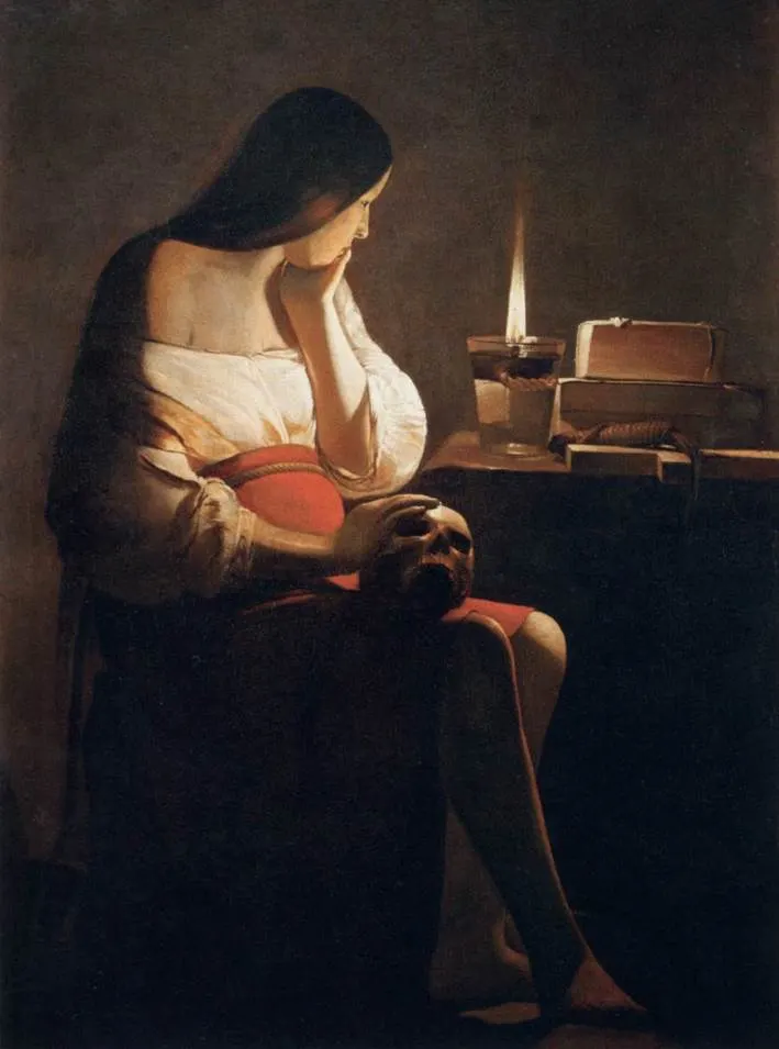 Magdalene with the Smoking Flame by Georges de La Tour