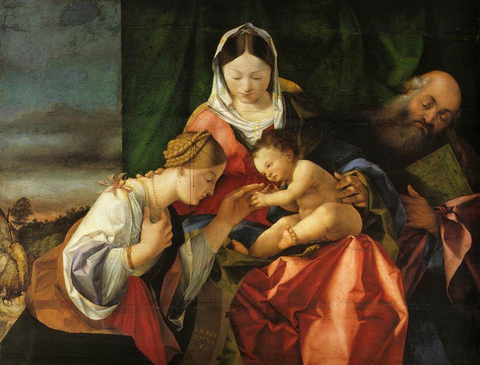 Mystic Marriage of Saint Catherine by Lorenzo Lotto