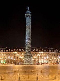 Place vendome at night