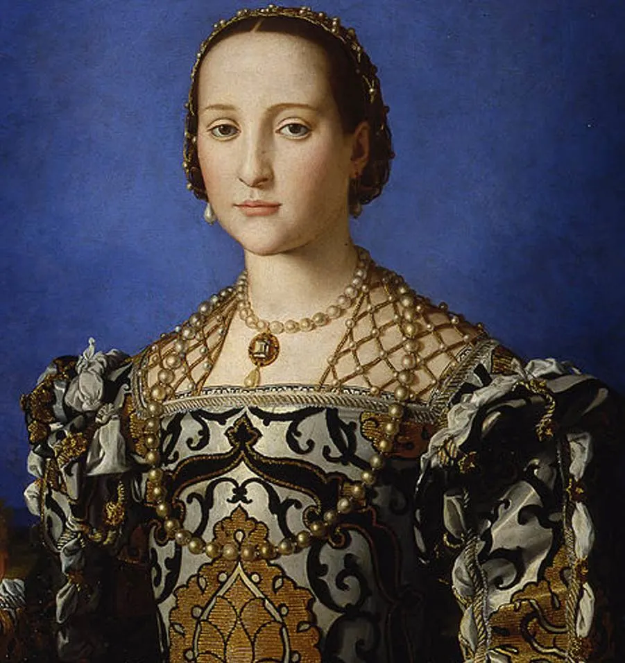 Portrait of Eleonor of Toledo detail of dress