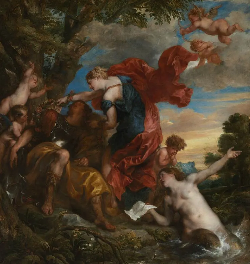 Top 10 Famous Paintings at the Baltimore Museum of Art 1 Rinaldo and Armida by Anthony van Dyck