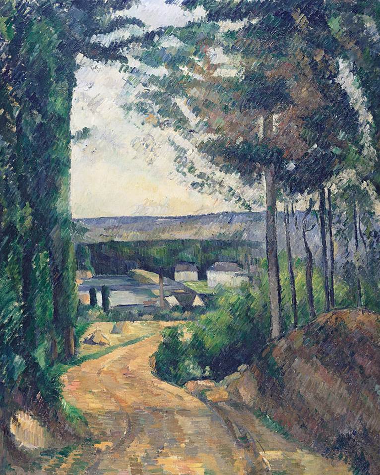 Road Leading to the Lake by Paul Cézanne