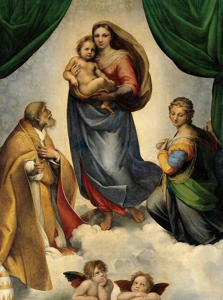 Top 10 Famous Paintings at the Gemäldegalerie Alte Meister 1 Sistine Madonna by Raphael