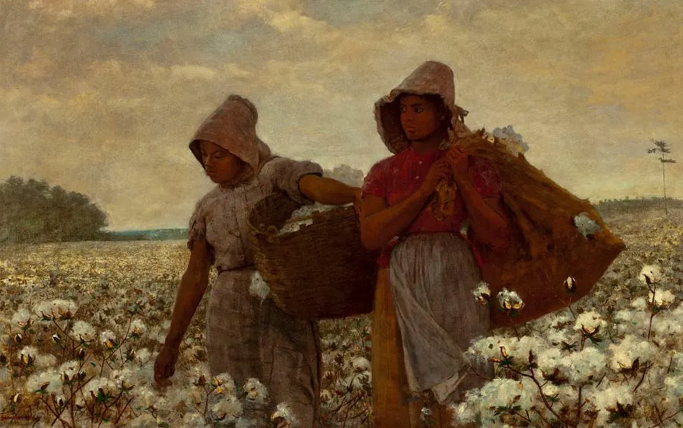 paintings at the Los Angeles County Museum of Art The Cotton Pickers by Winslow Homer