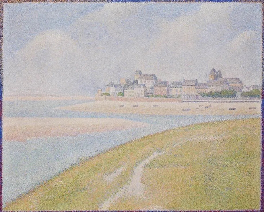 View of Le Crotoy from Upstream by Georges Seurat