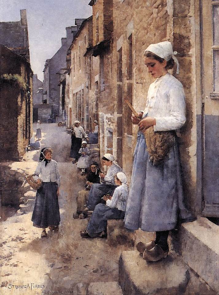 A Street in Brittany by Stanhope Forbes