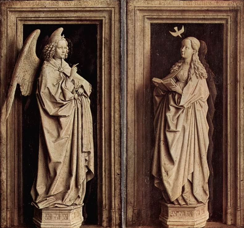 Annunciation - Jan van Eyck Thyssen Museum paintings