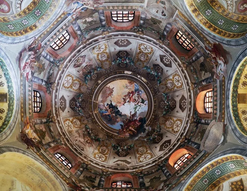 Basilica of San Vitale Baroque frescoes