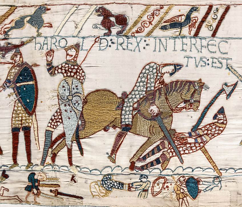 Bayeux Tapestry death of King Harold