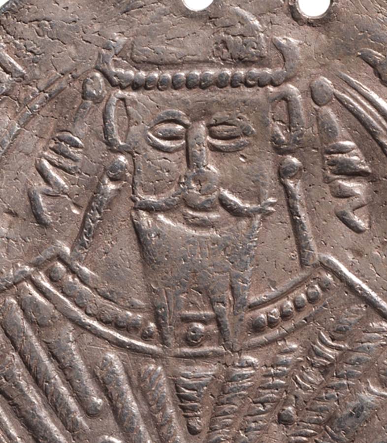 Caliph Al-Mutawakkil depicted on a coin