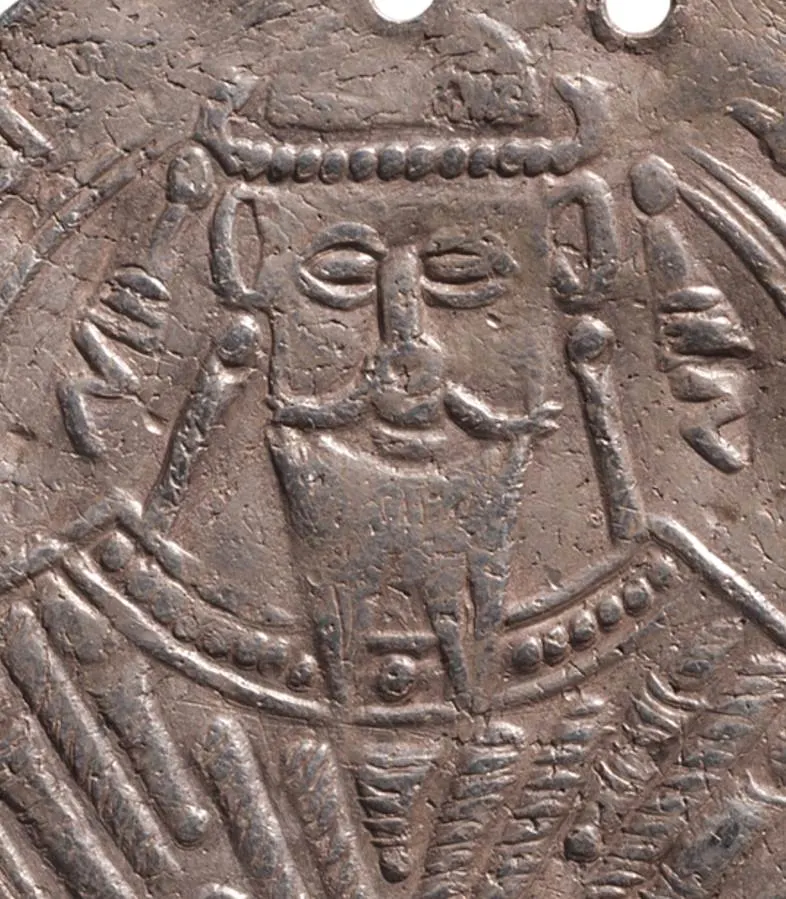 Caliph Al-Mutawakkil depicted on a coin