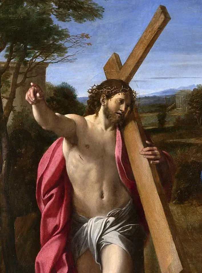 Domine Quo Vadis detail of Jesus