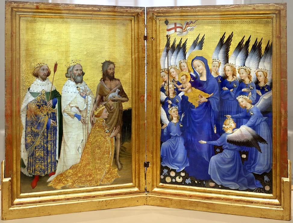 Famous Gothic artworks Wilton Diptych