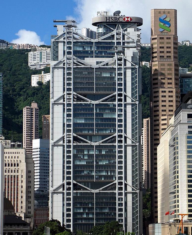 HSBC Building in Hong Kong Structural Expressionism