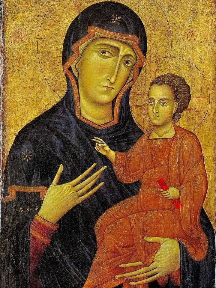 Madonna and child by Berlinghiero Berlinghieri