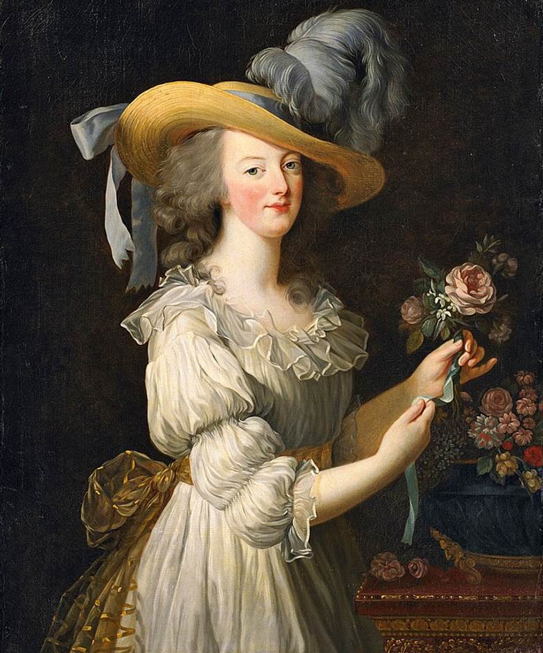 Marie-Antoinette in a Muslin Dress 1783