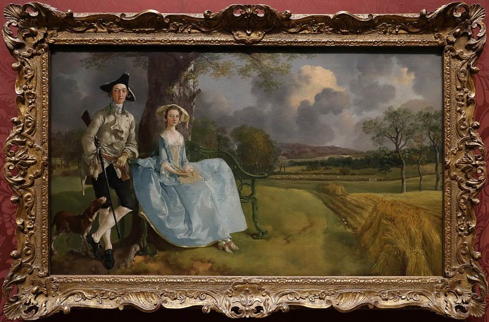 Mr and Mrs Andrews in its frame