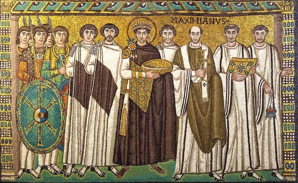 Roman Emperor Justinian mosaic